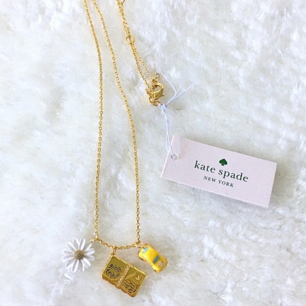 SOLD 🎉 NWT KATE SPADE AWAY WE GO TRAVEL CHARM PENDANT - Picture 2 of 5